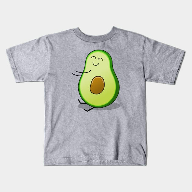 Avo half (with stone) Kids T-Shirt by sokdesigns